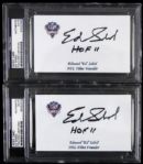 1964-2013 Ed Sabol NFL Films Signed Index Cards (PSA/DNA)