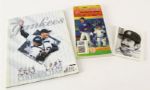 1987-2000 New York Yankees Memorabilia Collection - Lot of 3 w/ Don Zimmer Signed Yearbook & More (JSA)
