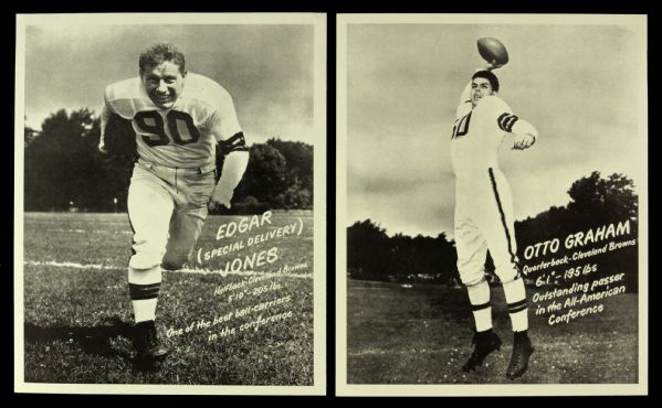 1949 SOHIO Cleveland Browns AAFC Set of 11 - Includes Graham Motley Lavelli Groza