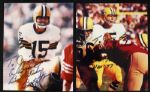 1956-71 Bart Starr Green Bay Packers Signed Photos Football Card - Lot of Three (JSA)