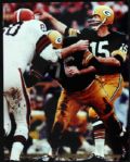1956-71 Bart Starr Green Bay Packers Signed Photos Football Card - Lot of Three (JSA)