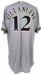2010 Carlos Villanueva Milwaukee Brewers Game Worn Road Jersey (MEARS LOA/MLB Hologram)
