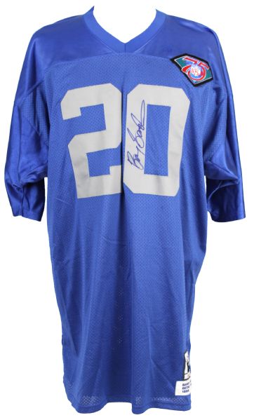 Lot Detail - 1994 Barry Sanders Detroit Lions Signed Mitchell & Ness High  Quality Throwback Jersey (JSA)