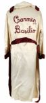 1957 World Championship Victory Carmen Basilio Fight Worn Robe From Middleweight Title Bout vs. Sugar Ray Robinson at Yankees Stadium (MEARS LOA)