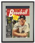 1964 Mickey Mantle New York Yankees Signed 12" x 15" Framed Street & Smiths Baseball Yearbook (JSA)