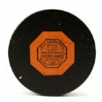 1957 New York Rangers vs. Chicago Blackhawks Madison Square Garden Ticket Stub & Game Used Hockey Puck (MEARS LOA)