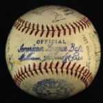 1939 Detroit Tigers Team Signed OAL Harridge Baseball w/ 24 Signatures Including Hank Greenberg, Charlie Gehringer & More *JSA*