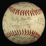 1959 New York Yankees Facsimile Stamped Team Signed Ball