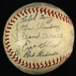 1959 New York Yankees Facsimile Stamped Team Signed Ball