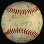 1959 New York Yankees Facsimile Stamped Team Signed Ball