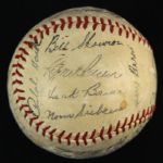 1959 New York Yankees Facsimile Stamped Team Signed Ball
