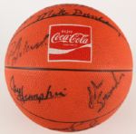 1988-89 Milwaukee Bucks Team Signed Basketball w/ 15 Signatures Including Sidney Moncrief, Terry Cummings & More (JSA)