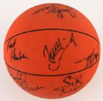 1988-89 Milwaukee Bucks Team Signed Basketball w/ 15 Signatures Including Sidney Moncrief, Terry Cummings & More (JSA)
