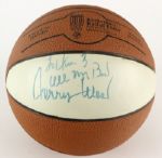 2000s Jerry West Los Angeles Lakers Signed Basketball Hall of Fame Basketball (JSA)