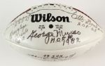 1994 NFL Hall of Fame Multi-Signed 75th Anniversary Football w/ 20 Signatures Including Joe Namath, Sid Luckman & More (JSA)