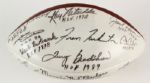 1994 NFL Hall of Fame Multi-Signed 75th Anniversary Football w/ 20 Signatures Including Joe Namath, Sid Luckman & More (JSA)