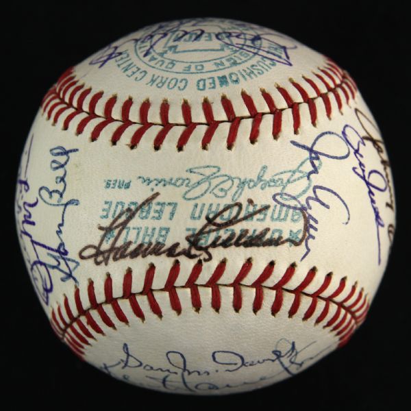 1968 American League All Star Team Multi Signed OAL Cronin Baseball w/ 25 Signatures Including Mickey Mantle, Carl Yastrzemski & More (JSA Full Letter)