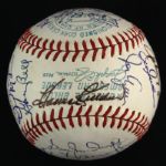 1968 American League All Star Team Multi Signed OAL Cronin Baseball w/ 25 Signatures Including Mickey Mantle, Carl Yastrzemski & More (JSA Full Letter)
