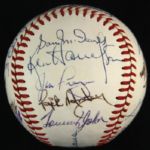 1968 American League All Star Team Multi Signed OAL Cronin Baseball w/ 25 Signatures Including Mickey Mantle, Carl Yastrzemski & More (JSA Full Letter)
