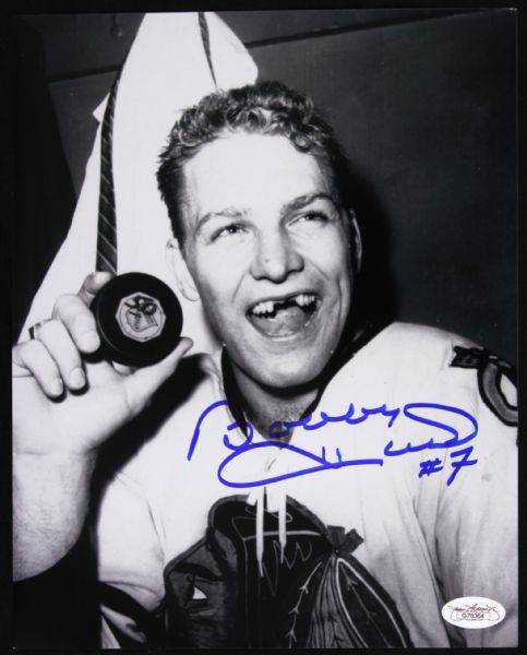 1957-72 Bobby Hull Chicago Blackhawks Signed Photos - Lot of Three *JSA*
