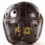 1941-42 Game Worn Leather Football Helmet w/ Facemask & Chin Strap 