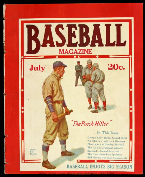 1921 Baseball Magazine July-September Featuring Babe Ruth Ty Cobb - Lot of Three