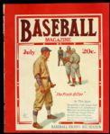 1921 Baseball Magazine July-September Featuring Babe Ruth Ty Cobb - Lot of Three