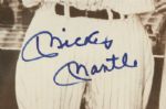 1980's Mickey Mantle Willie Mays New York Yankees/Giants Signed 15 x 18 Framed Photo (JSA)