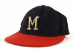 1960 Milwaukee Braves Ken Keltner Old Timers Day Game Worn Baseball Cap (MEARS LOA)