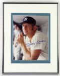 1980s Mickey Mantle New York Yankees Signed 11" x 14" Framed Photo (JSA)