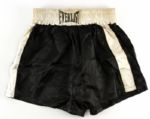 1950s mid Carmen Basilio Everlast Black & White Training Trunks (MEARS LOA/JO Sports LOA) Collection of Ex-Wife