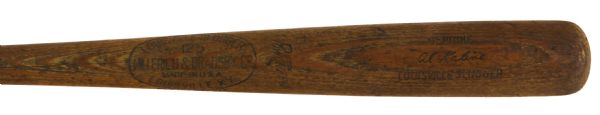 1953-60 Al Kaline Detroit Tigers H&B Louisville Slugger Professional Model Team Index Bat (MEARS LOA)