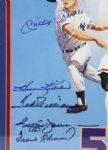 1980's 500 Home Run Club Multi Signed 18 x 24 Framed Ron Lewis Print w/ 10 Signatures Including Mantle, Mays, Williams & More (JSA)