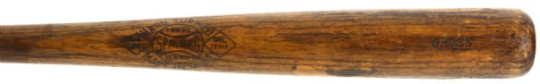 1926-34 Gross Spalding Professional Model Game Used Bat (MEARS LOA) Sidewritten 