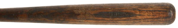 1919-22 Bernie Friberg Chicago Cubs H&B Louisville Slugger Professional Model Game Used Bat (MEARS LOA) Sidewritten