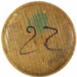 1976 Bruce Bochte California Angels Signed Bicentennial H&B Louisville Slugger Professional Game Used Bat (MEARS LOA/JSA)
