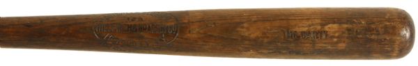 1916-21 Lew McCarty Dodgers/Giants/Cardinals H&B Louisville Slugger Professional Model Game Used Bat (MEARS LOA) Sidewritten
