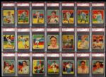 1934-36 National Chicle Diamond Stars Set Run 76 of 108 Cards All PSA Graded Includes 19 Hall of Famers Grove Hornsby Ruffing Medwick