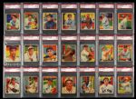 1934-36 National Chicle Diamond Stars Set Run 76 of 108 Cards All PSA Graded Includes 19 Hall of Famers Grove Hornsby Ruffing Medwick