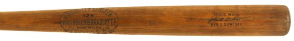1921-24 Jake Daubert Cincinnati Reds H&B Louisville Slugger Professional Model Game Used Bat (MEARS LOA)