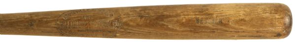 1921-25 Bob Bescher Minor Leagues H&B Louisville Slugger Professional Model Game Used Bat (MEARS LOA) Sidewritten