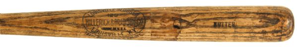 1922 Dizzy Nutter New Haven Indians H&B Louisville Slugger Professional Model Game Used Bat (MEARS LOA) Sidewritten