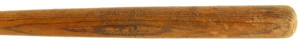 1908-10 George Stone St. Louis Browns Spalding Professional Model Game Used Bat (MEARS LOA)