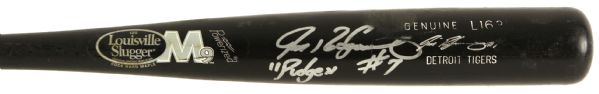 2004-08 Ivan Rodriguez Detroit Tigers Signed Louisville Slugger Professional Model Game Used Bat (MEARS LOA/JSA)