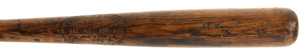 1922-30 Bernie Hungling Brooklyn Dodgers/St. Louis Browns H&B Louisville Slugger Professional Model Game Used Bat (MEARS LOA) Sidewritten