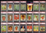 1933 Goudey Partial Set 207 of 240 (86 percent complete) All PSA Graded Babe Ruth (3) Gehrig Foxx 