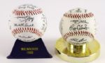 1982/1986 Milwaukee Brewers Boston Red Sox Facsimile Signed Baseball Collection - Lot of 2
