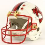 1986-89 circa North Carolina State Wolfpack Game Worn Football Helmet w/ 5 Star Decals (MEARS LOA)