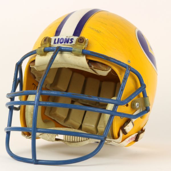 1988 East Texas Lions Game Worn Football Helmet (MEARS LOA)