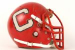 1986-87 Cornell Big Red #99 Game Worn Football Helmet (MEARS LOA)